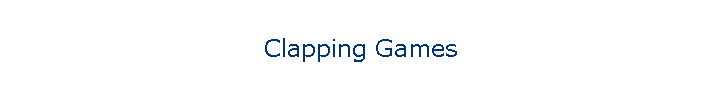 Clapping Games