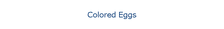 Colored Eggs
