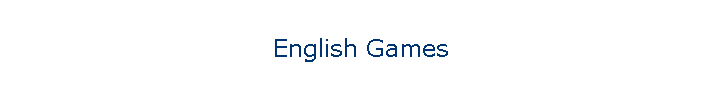 English Games